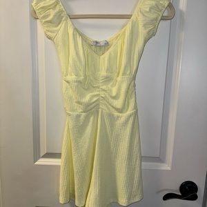 BERSHKA Yellow Romper